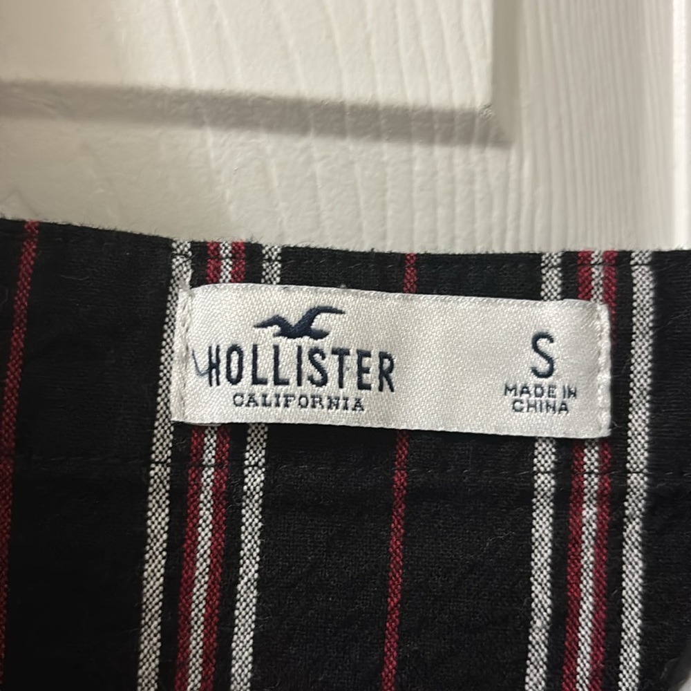 Hollister Black and White and Red Striped Mini Dress - Picture 4 of 6